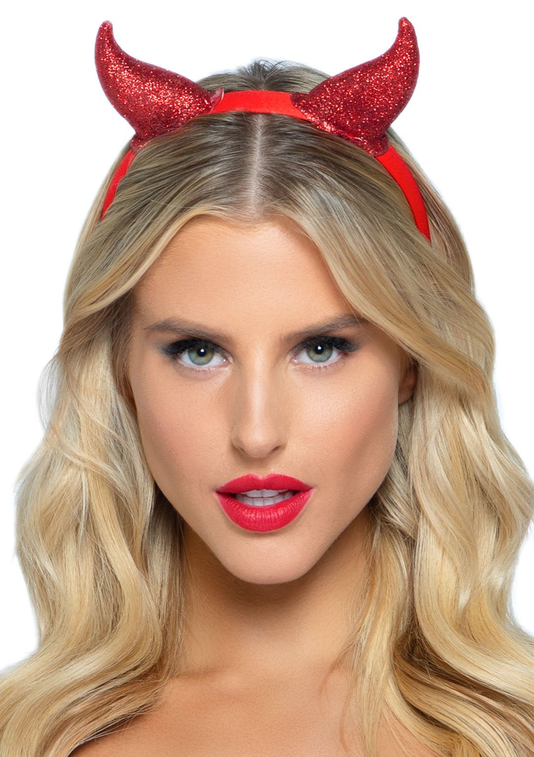 Red Glitter Devil Horns Headband Jjs Party House Custom Party