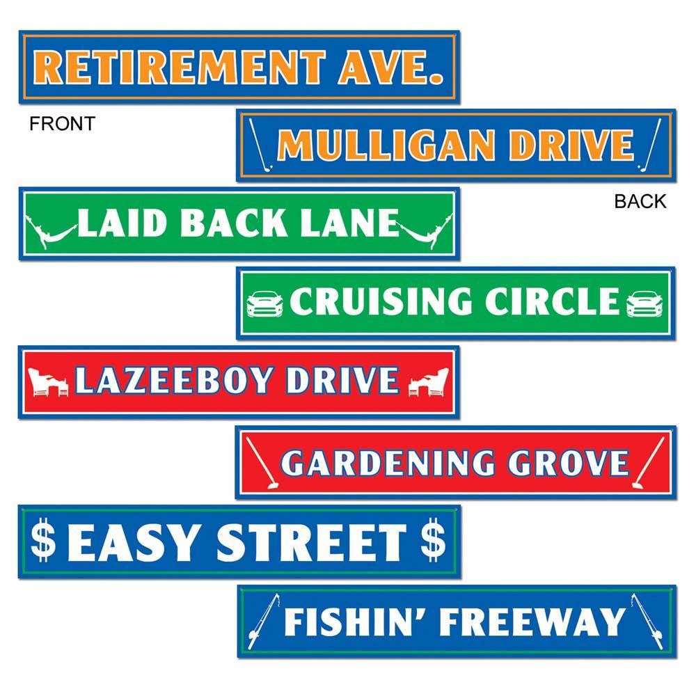 Retirement Signs Cutouts 4ct - JJ's Party House