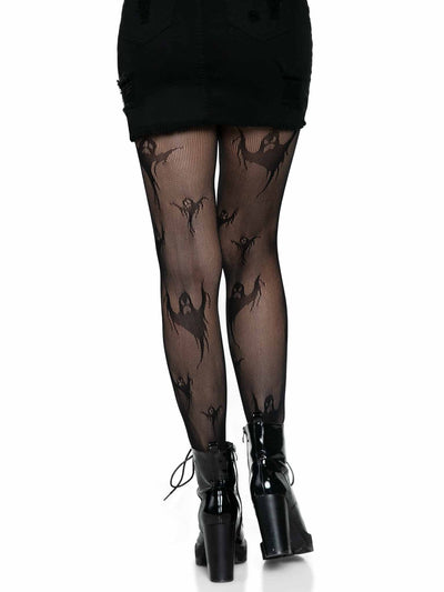Spooky Ghost Fishnet Tights - JJ's Party House
