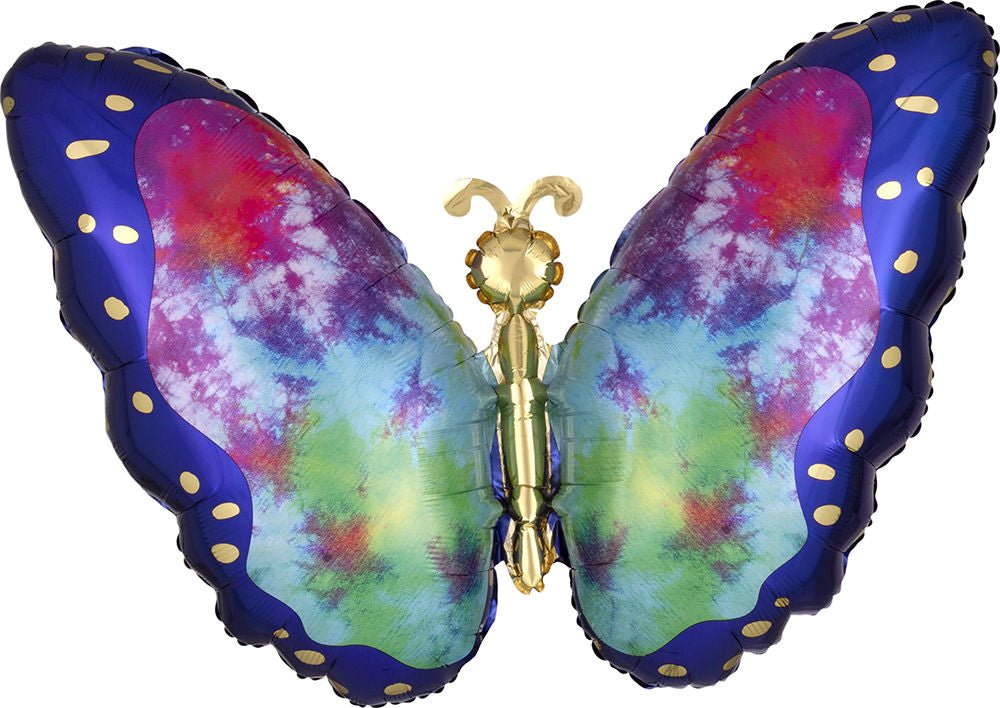 Tie Dye Butterfly Jumbo Balloon 26" - JJ's Party House