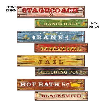 Western Sign Cutouts - JJ's Party House