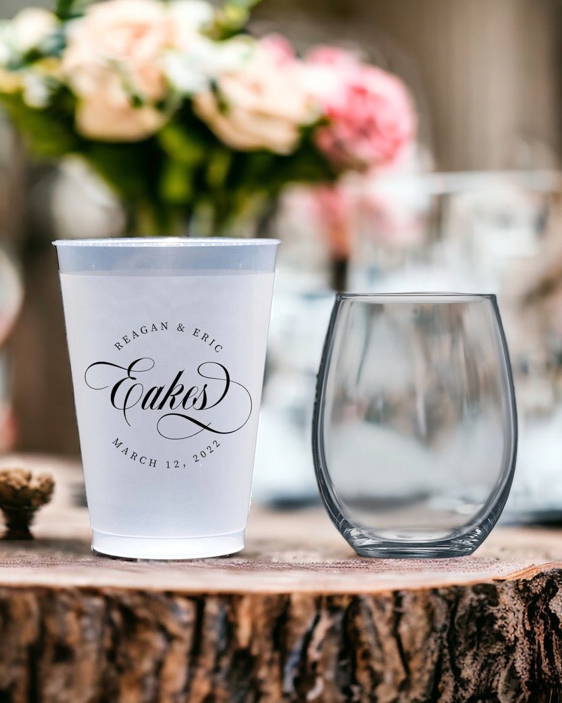 PERSONALIZED PLASTIC CUPS: THE PERFECT CHOICE FOR YOUR WEDDING CELEBRATION - JJ's Party House: Custom Party Favors, Napkins & Cups