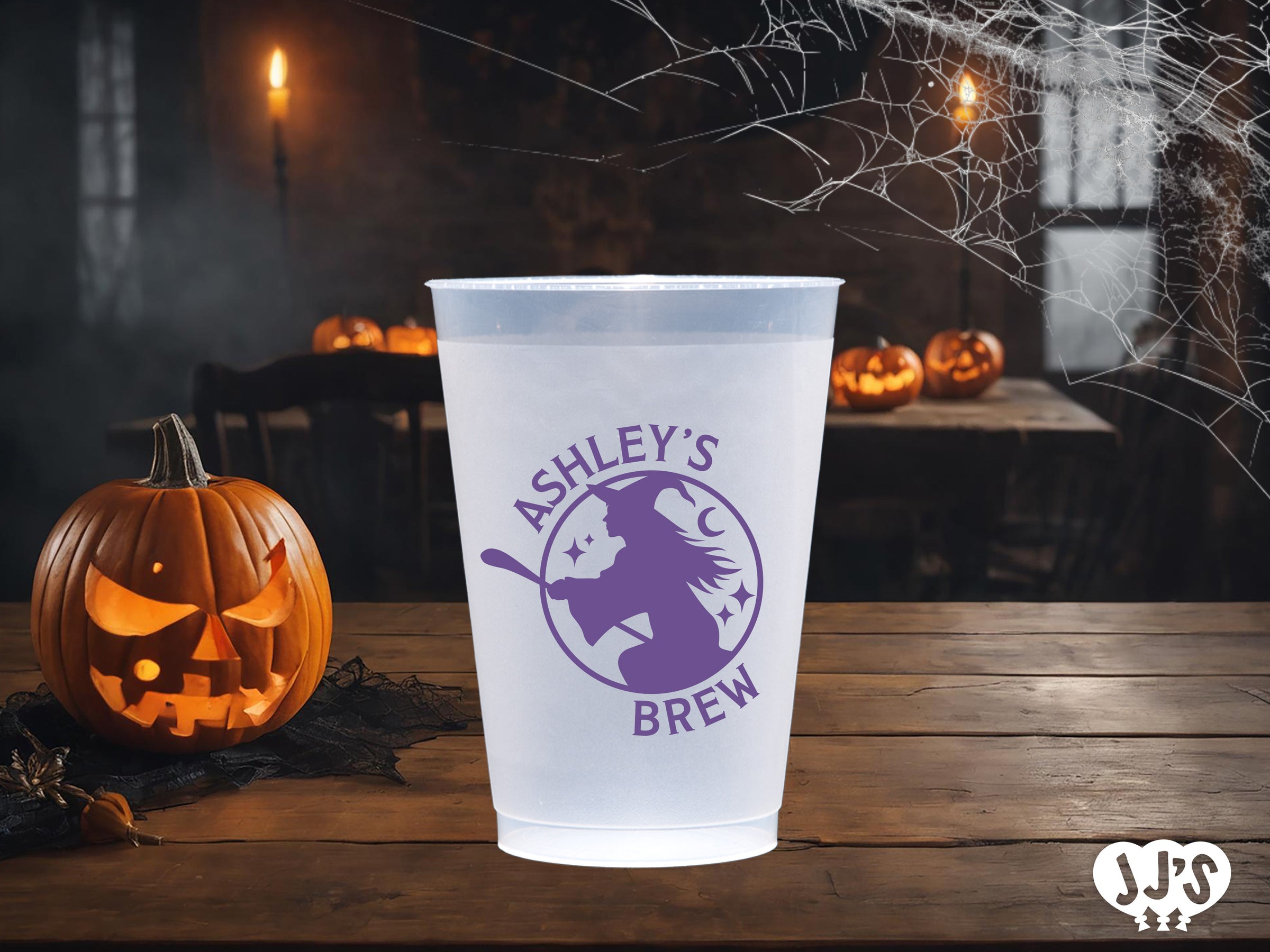 Halloween Frosted Plastic Cups