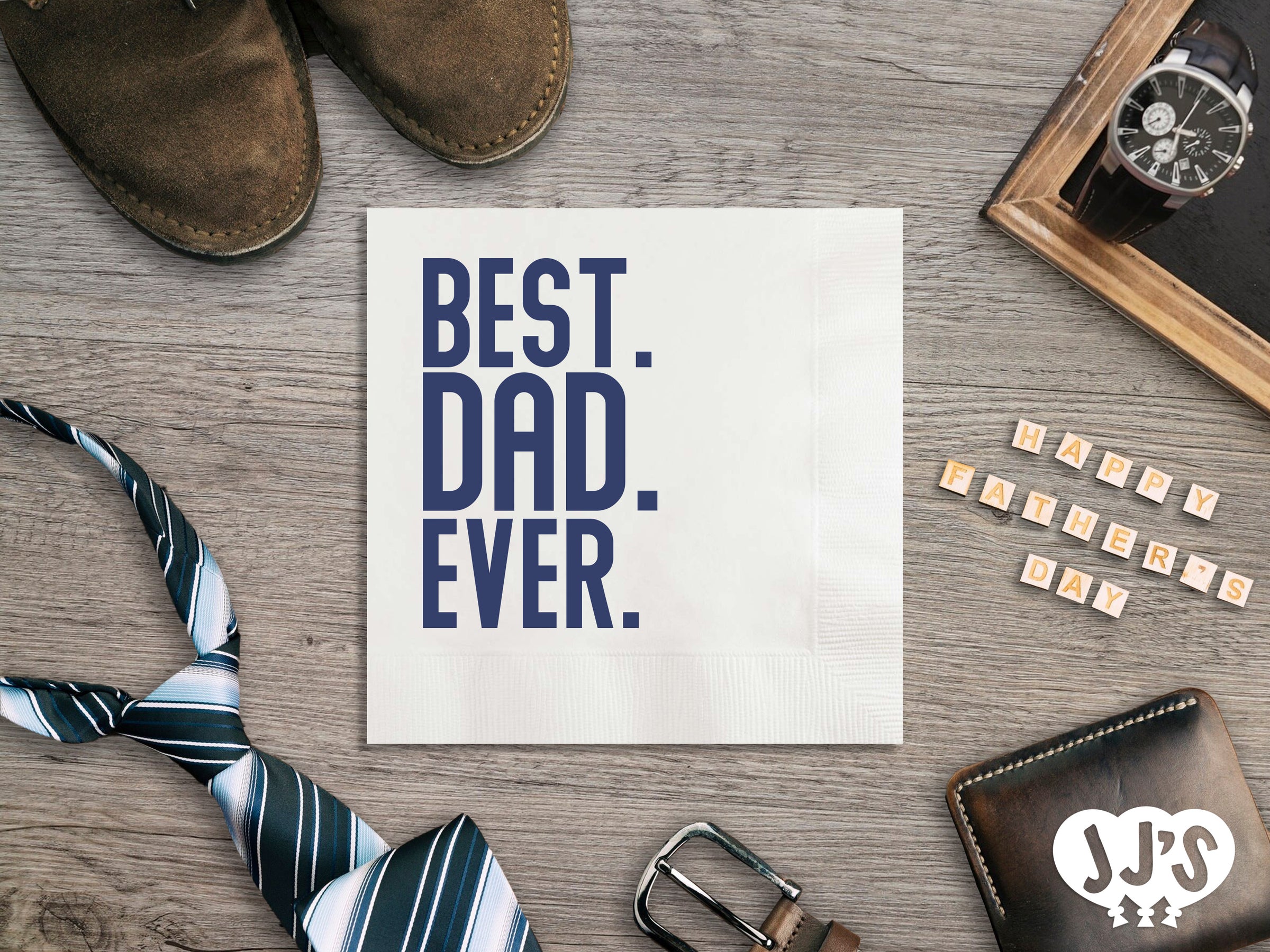 Fathers Day Personalized Napkins - Custom Napkins, Father's Day Gifts - JJs Party House McAllen