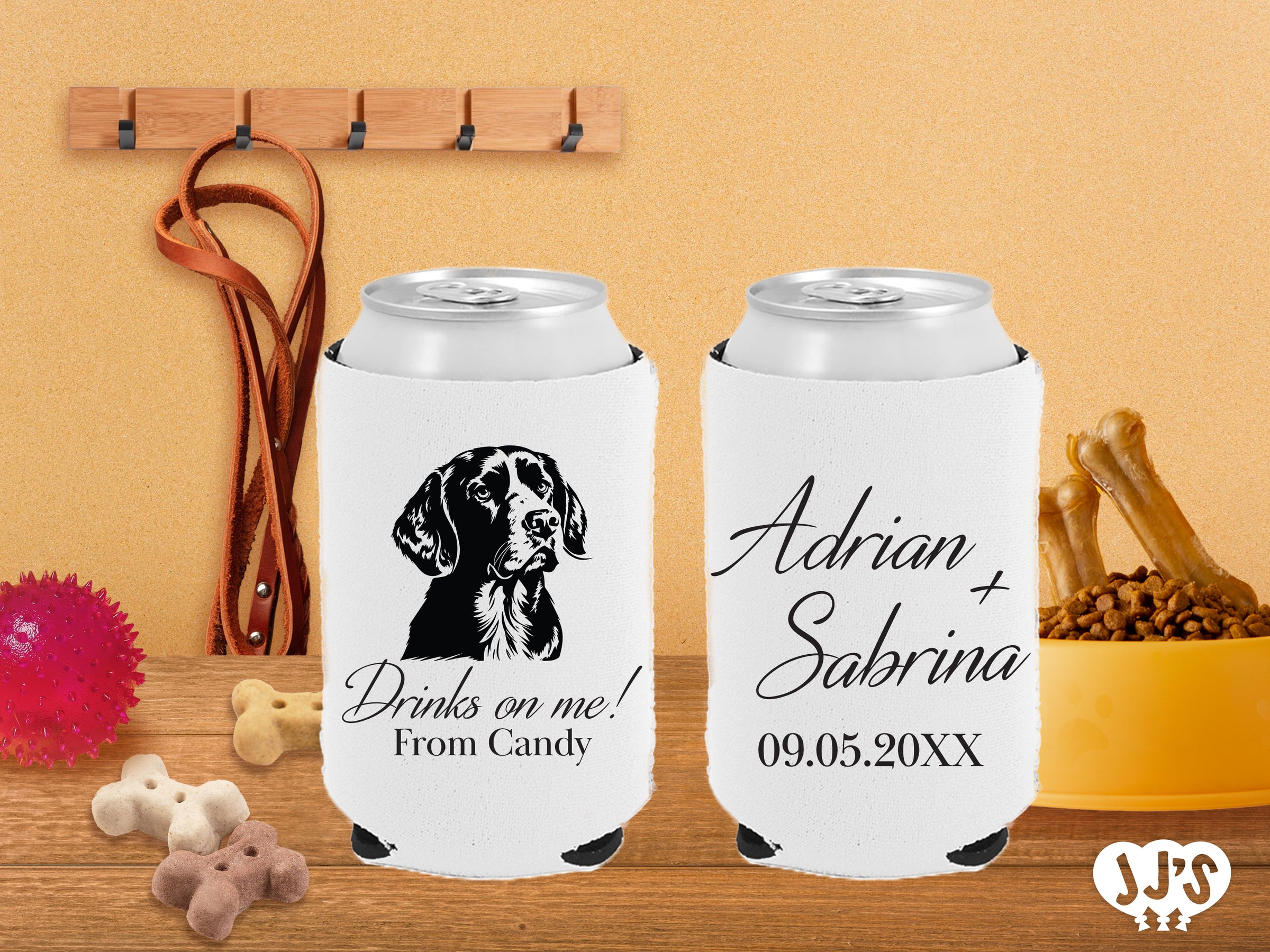 Drinks on Me! Custom Neoprene Pet Dog Can Coolers - JJ's Party House McAllen