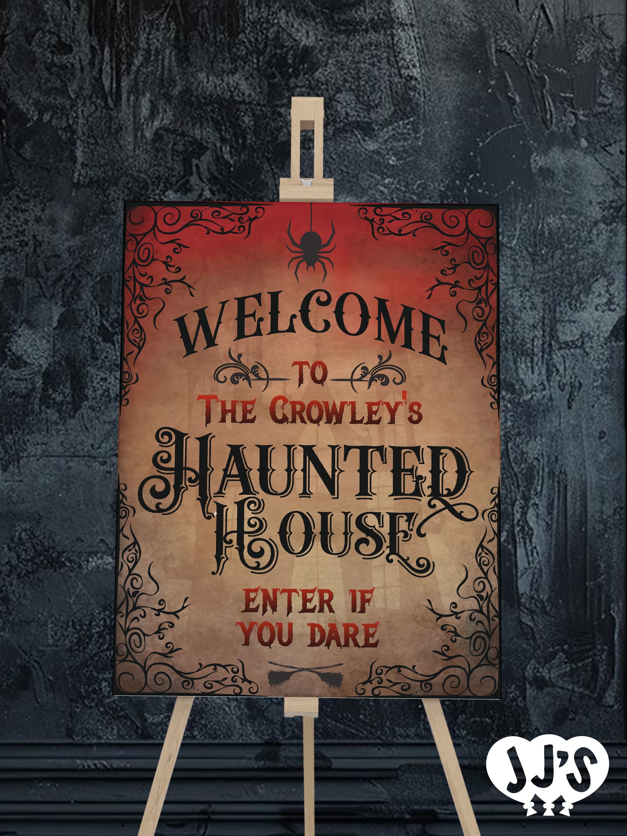 Halloween party welcome signs - JJs Party House McAllen