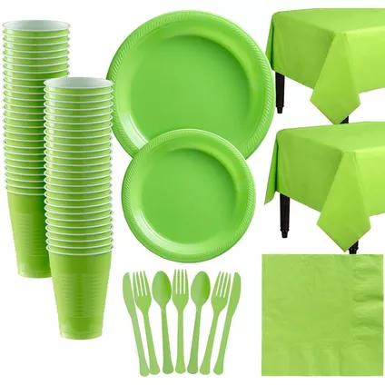 Kiwi Green Plastic Tableware