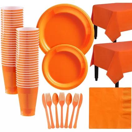 Orange Plastic Tableware