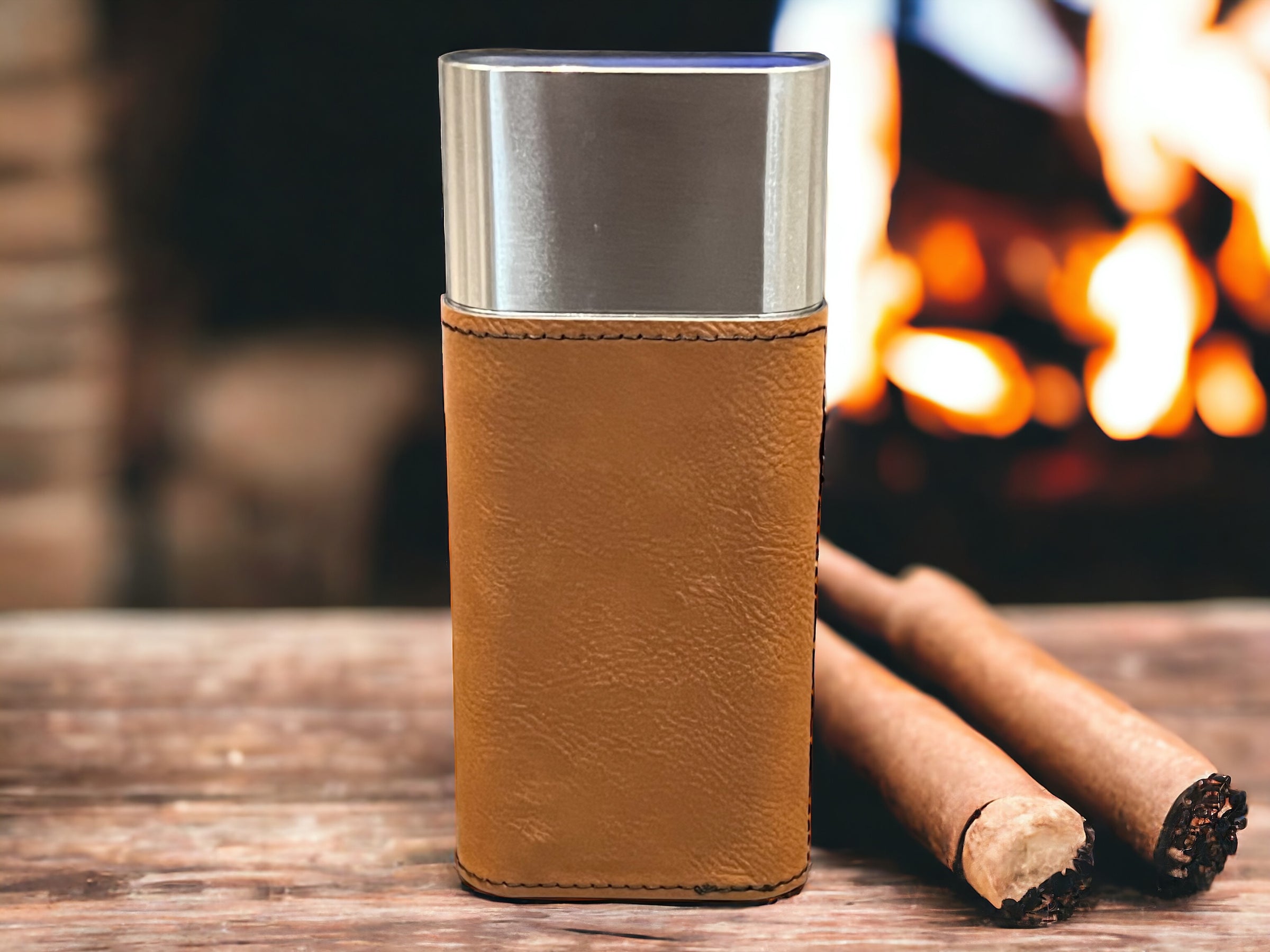 Personalized Cigar Cases with Cutter