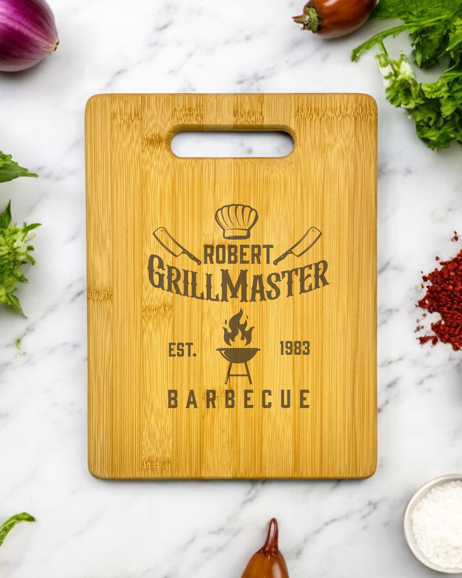 Personalized Bamboo Cutting Boards for Mens Gifts