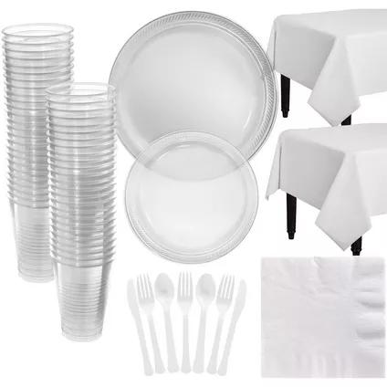 Clear Plastic Tableware - JJ's Party House