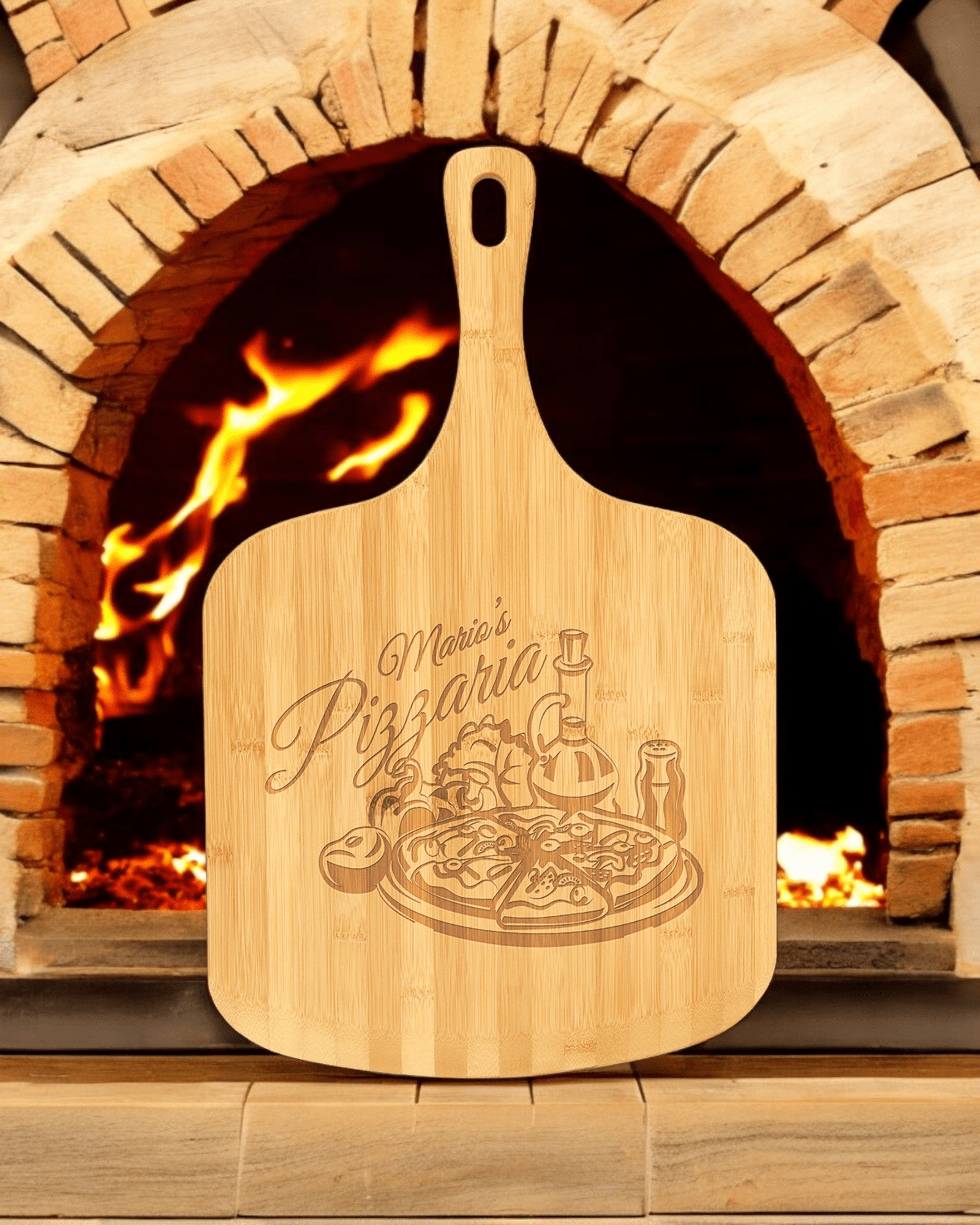 Custom Bamboo Pizza Cutting Boards - Unique Designs - JJ's Party House McAllen, TX