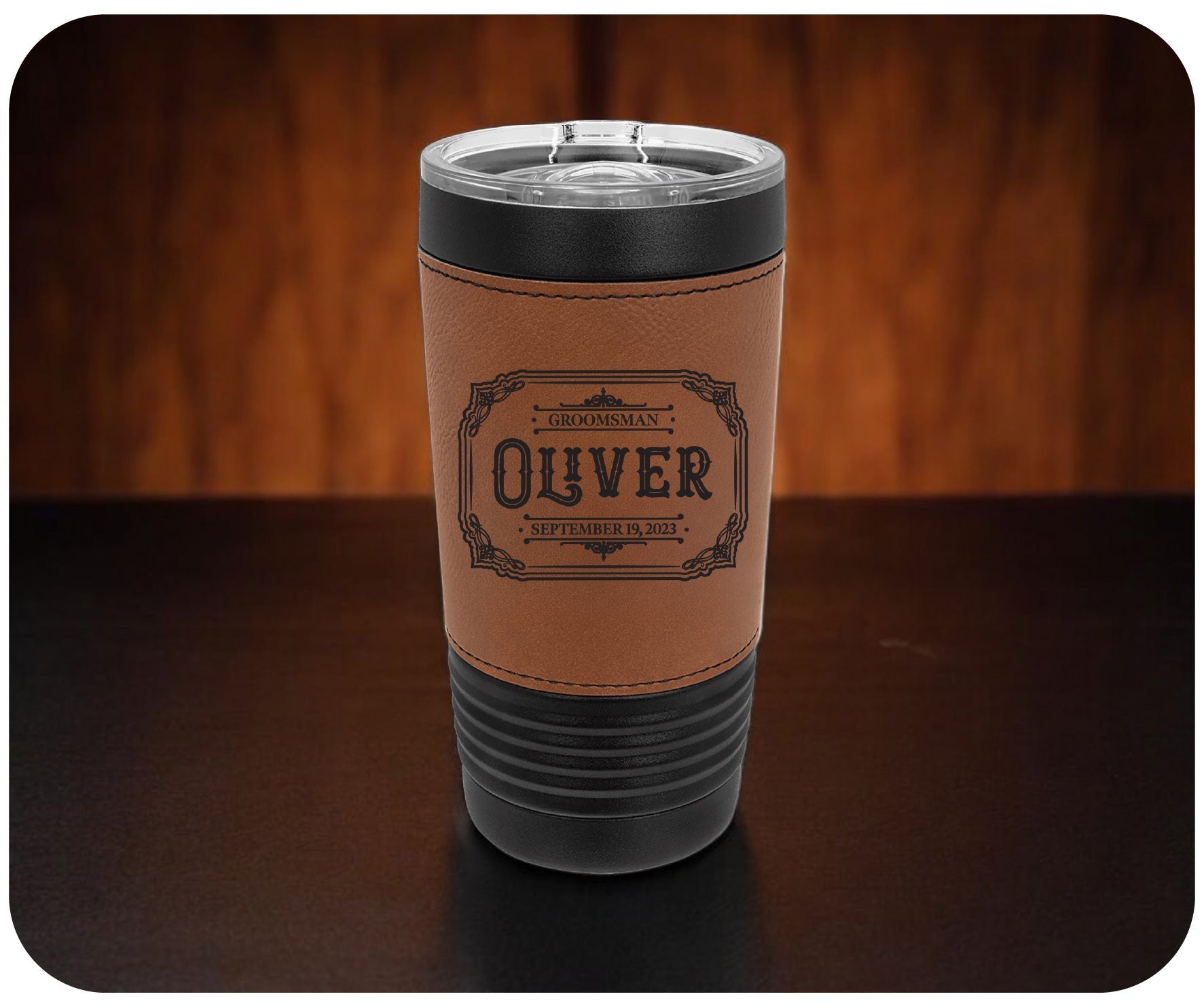 Custom Leatherette Tumblers - JJ's Party House McAllen, TX
