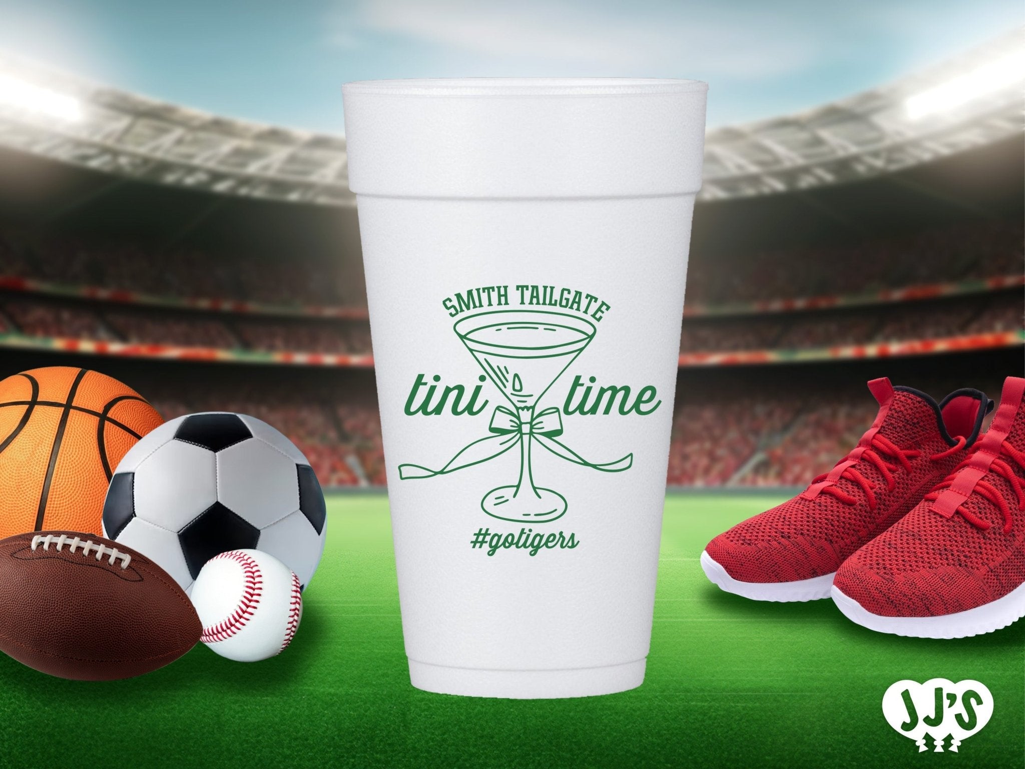 Custom Tailgating Styrofoam Cups - JJ's Party House