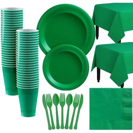 Green Party Tableware - JJ's Party House: Birthday,Balloons,Favors,Gifts