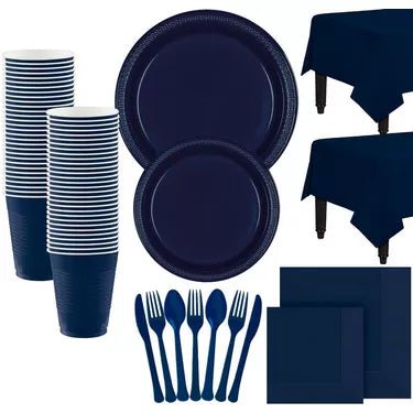 Navy Blue Tableware - JJ's Party House: Birthday,Balloons,Favors,Gifts