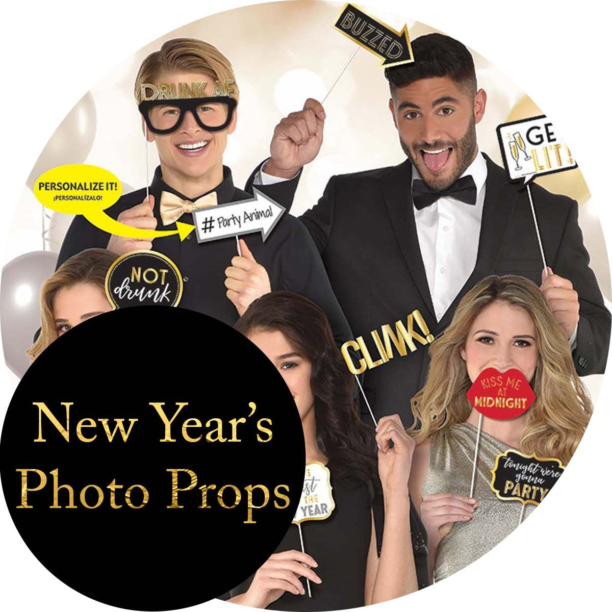New Years Photo Booth - JJ's Party House: Birthday,Balloons,Favors,Gifts