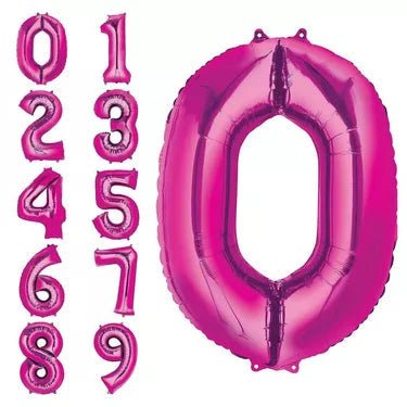 Pink Number Balloons - JJ's Party House: Birthday,Balloons,Favors,Gifts