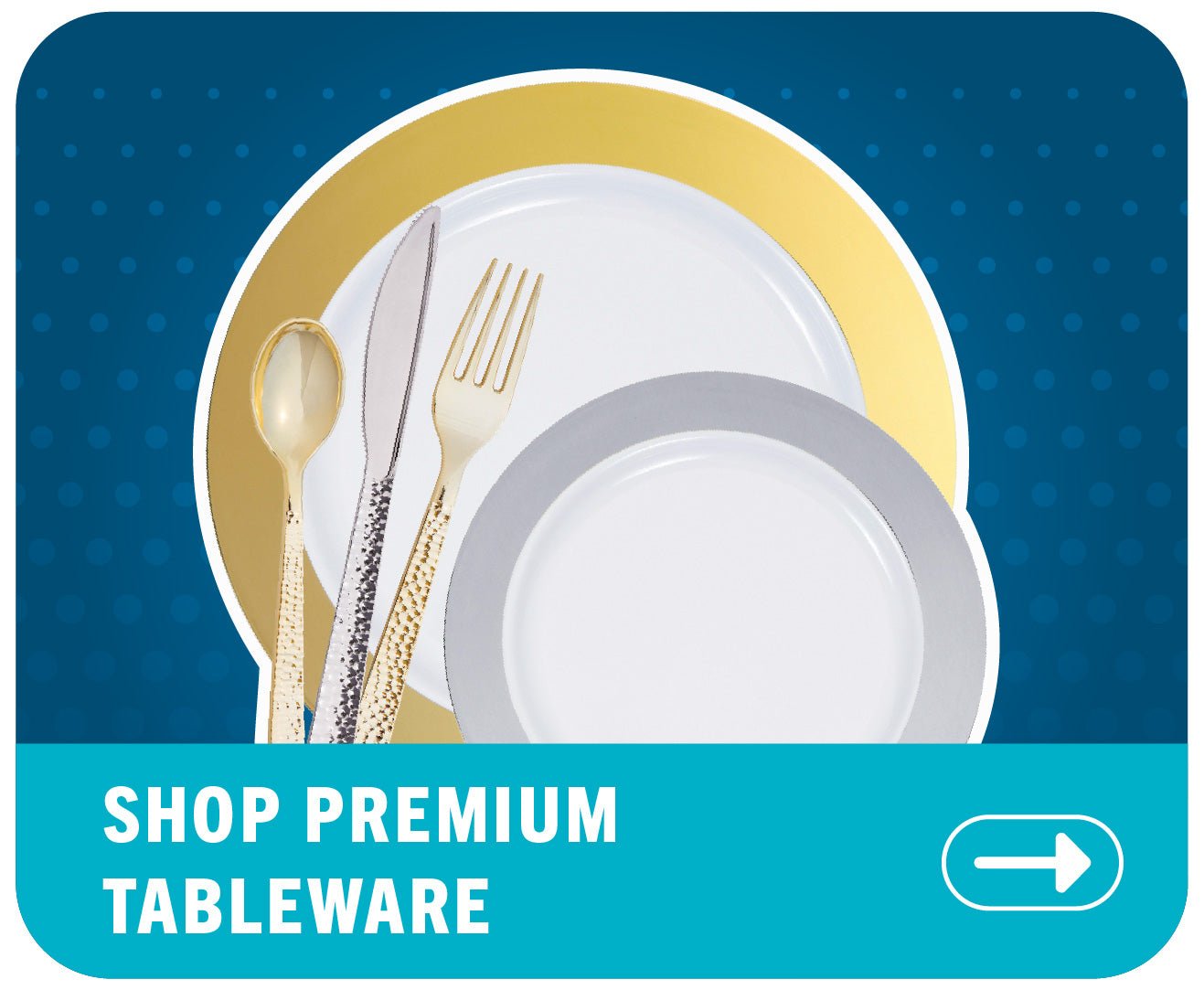 Premium Tableware - JJ's Party House McAllen, TX