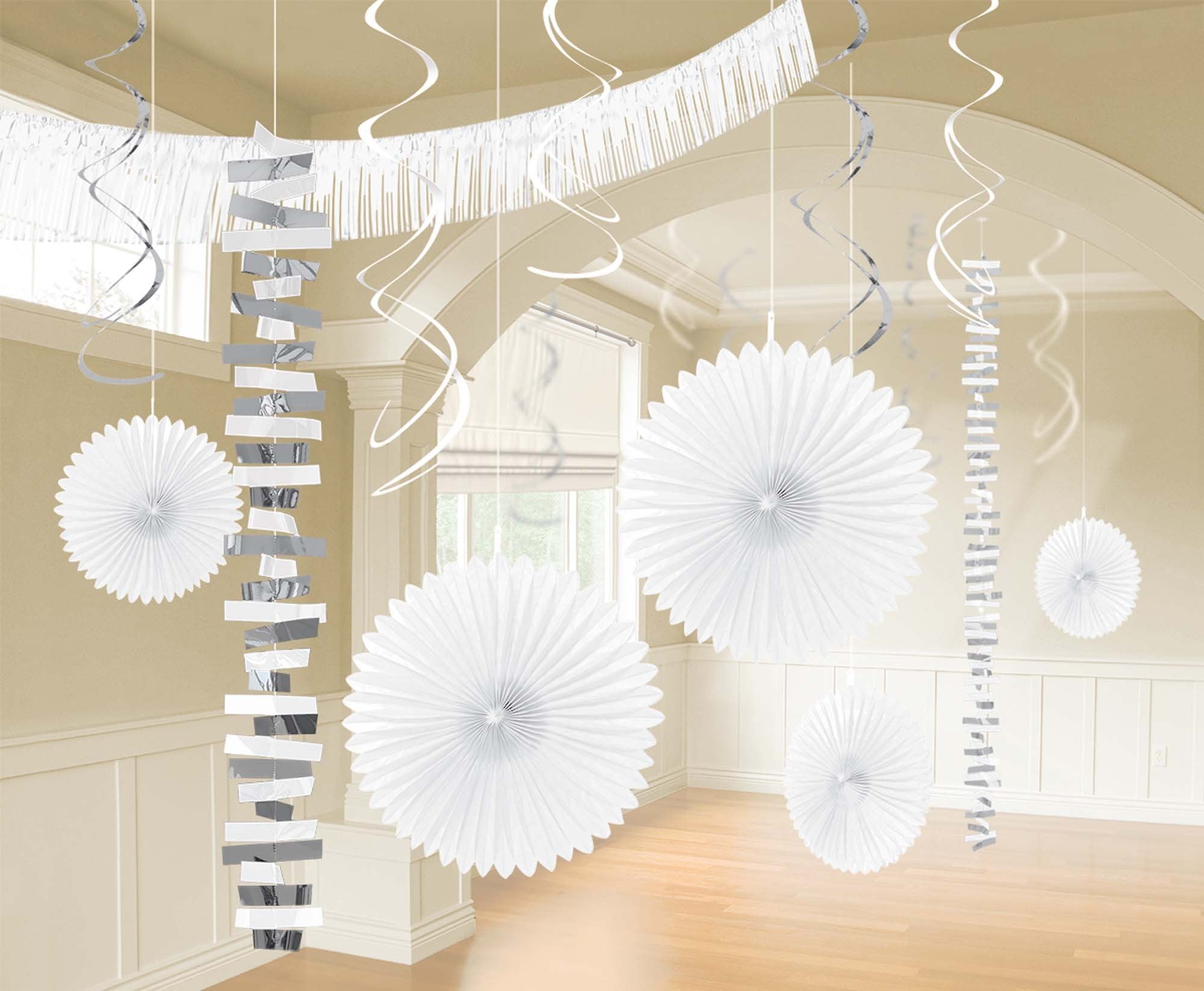 White Decorations - JJ's Party House: Birthday,Balloons,Favors,Gifts