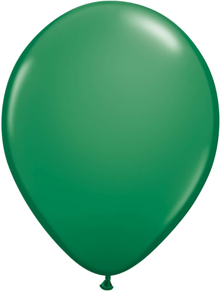 11'' DARK GREEN LATEX BALLOONS - JJ's Party House: Custom Party Favors, Napkins & Cups