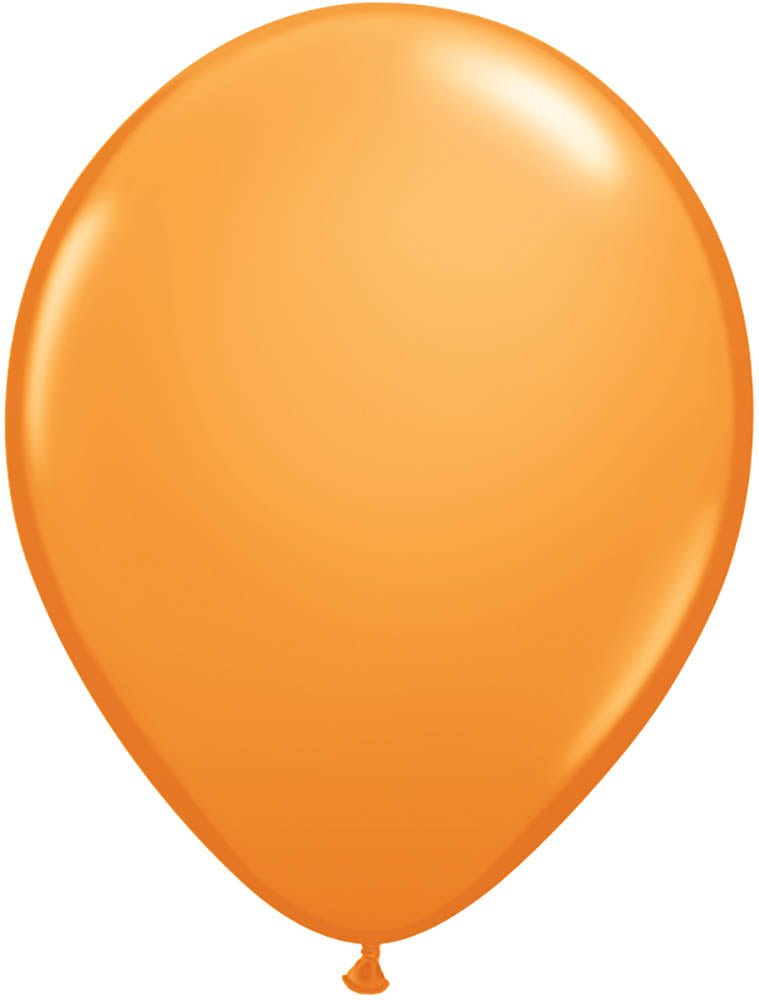 11'' ORANGE LATEX BALLOONS - JJ's Party House: Custom Party Favors, Napkins & Cups