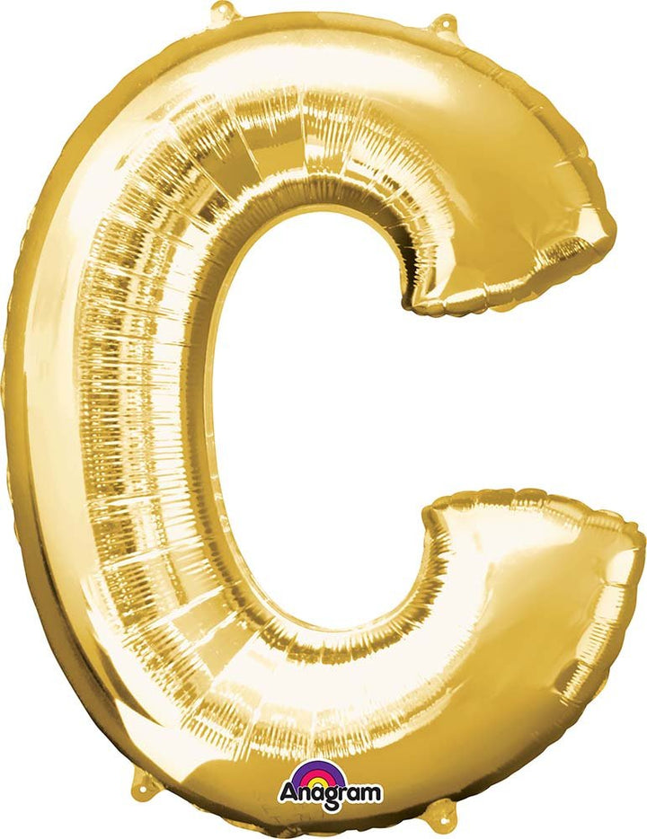 33'' LETTER C GOLD - JJ's Party House: Custom Party Favors, Napkins & Cups