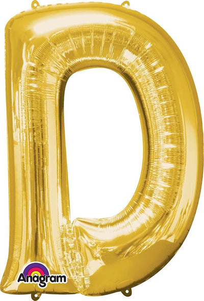 33'' LETTER D GOLD - JJ's Party House: Custom Party Favors, Napkins & Cups