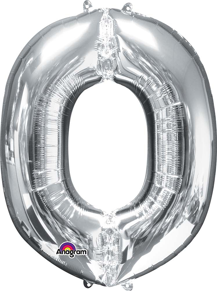 33'' LETTER O SILVER - JJ's Party House