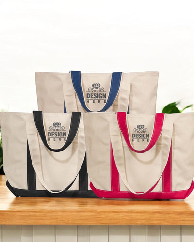 Design Your Own Personalized Embroidered Canvas Tote Bags