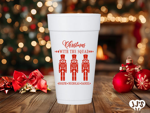 Christmas with the Squad Christmas Custom Foam Cups