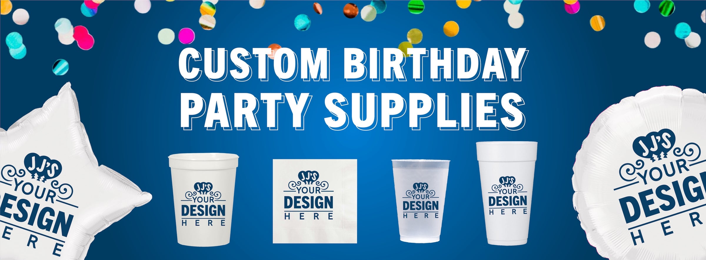 Custom Birthday Party Supplies Near Me - JJs Party House McAllen