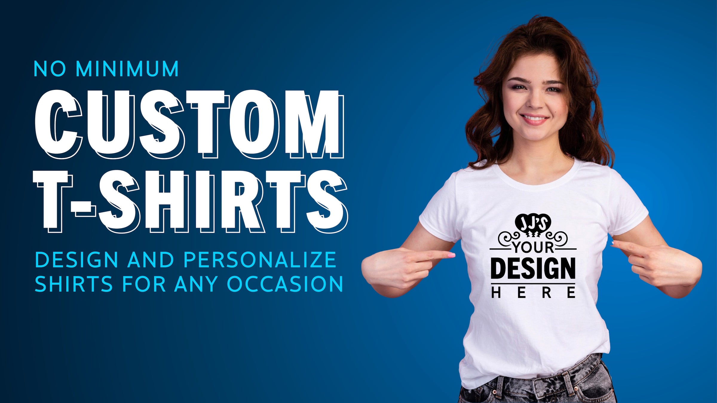 Custom Tshirts No Minimums Near Me for Kids and Adults at JJs Party House McAllen