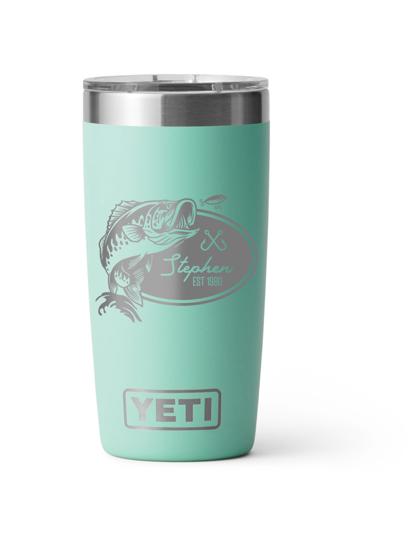 Yeti 20oz Personalized Tumbler Gift for Fishing, Fisherman, Fly Fishing, Beach, Lake or Ocean Enthusiast