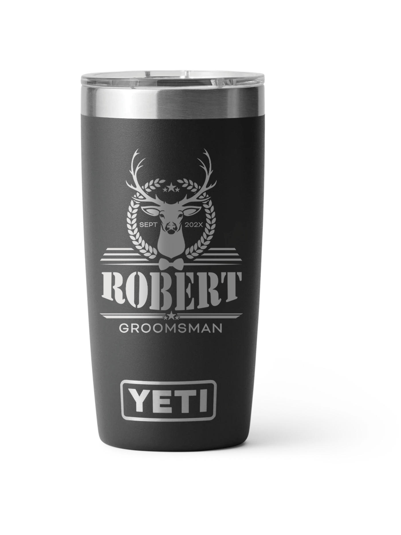 Yeti Personalized 20oz Laser Engraved Groomsman Gift for Bridal Party