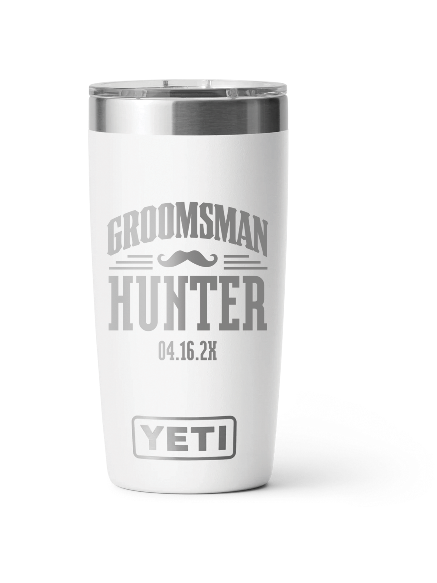 Yeti Personalized 20oz Laser Engraved Groomsman Gift for Bridal Party