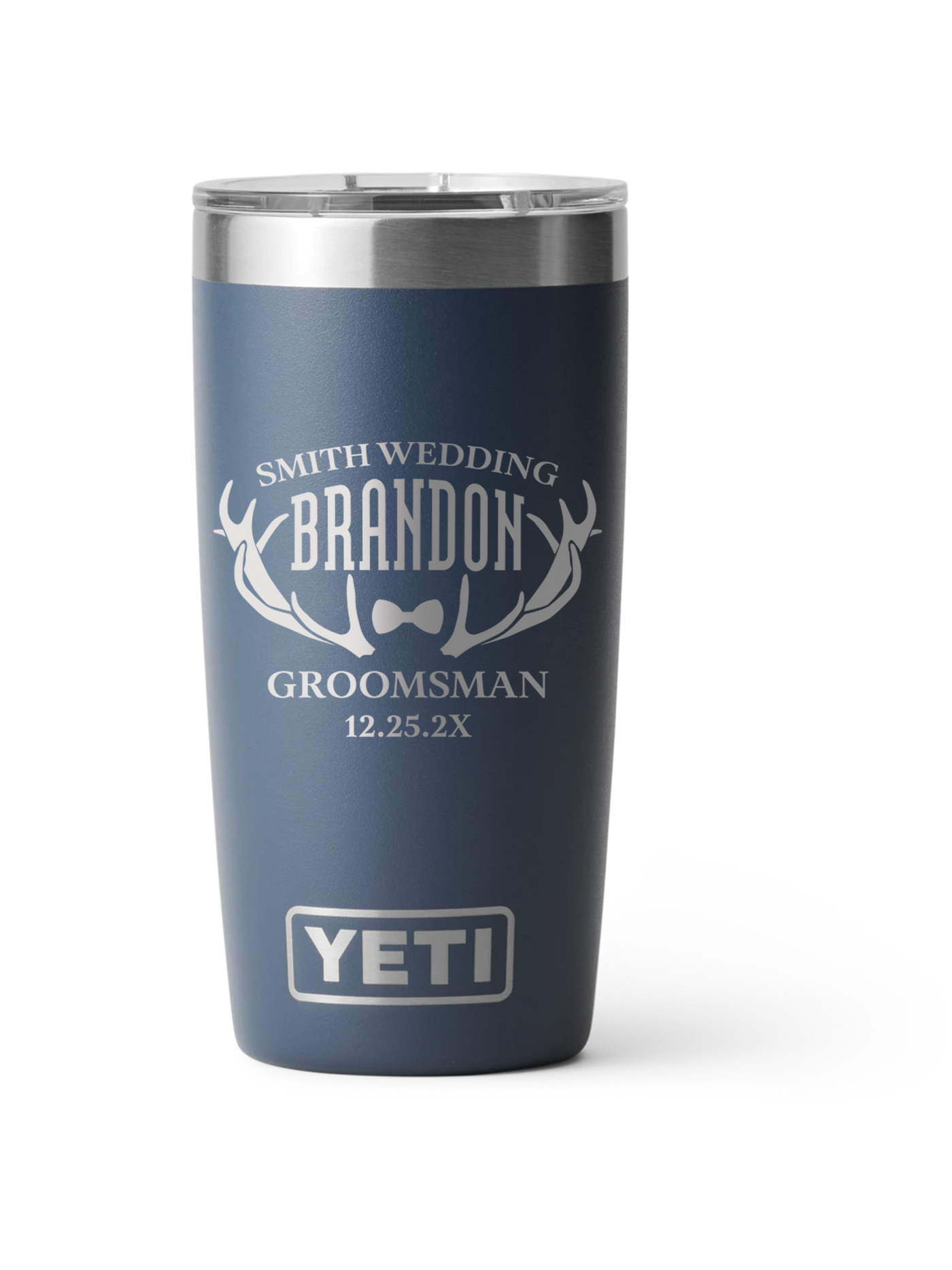 Yeti Personalized 20oz Laser Engraved Groomsman Gift for Bridal Party