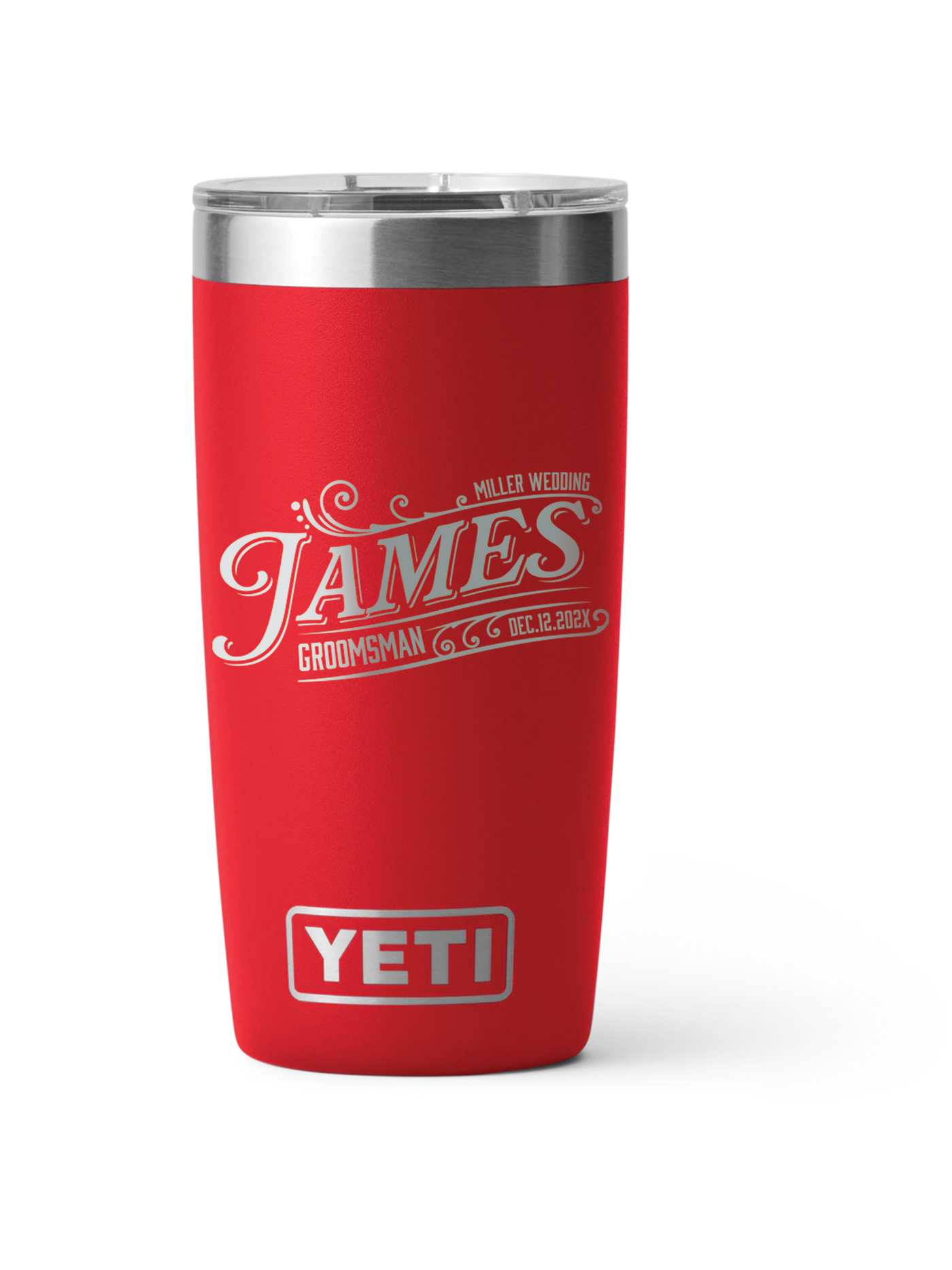 Yeti Personalized 20oz Laser Engraved Groomsman Gift for Bridal Party