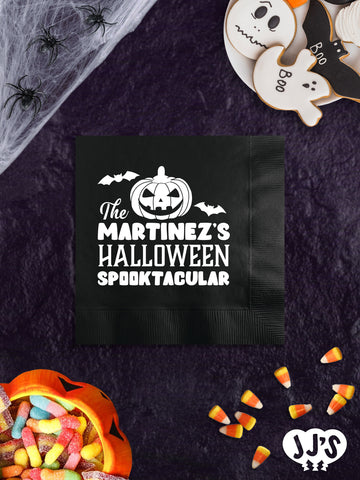 Halloween Spooktackular Personalized Halloween Napkins