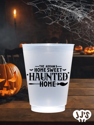 Home Sweet Haunted Home Halloween Frosted Cups