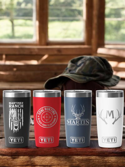 Yeti Personalized 20oz Tumbler Gift for Hunting, Ranching, Cattle Brand Enthusiast