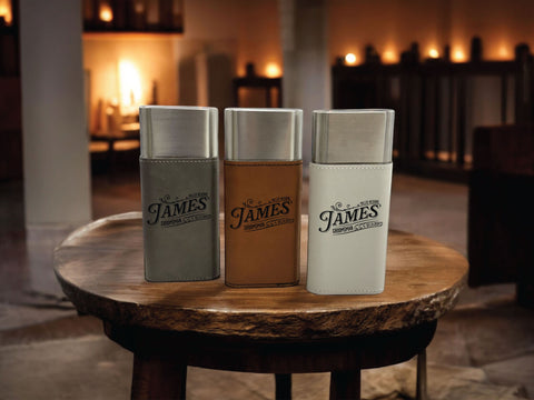 Personalized Cigar Leather Cases: Groomsman Gift - The James Design