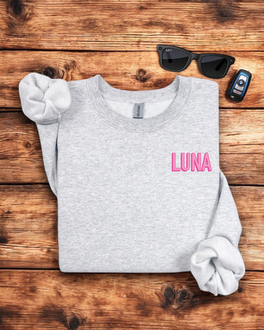 Embroidered Name Sweatshirt