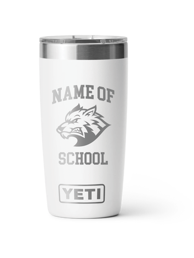 Yeti Personalized 20oz College, University or High School Graduation Laser Engraved Tumbler Gift