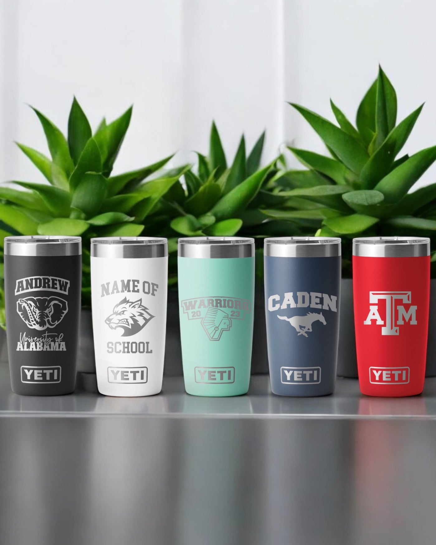 Yeti Personalized 20oz College, University or High School Graduation Laser Engraved Tumbler Gift