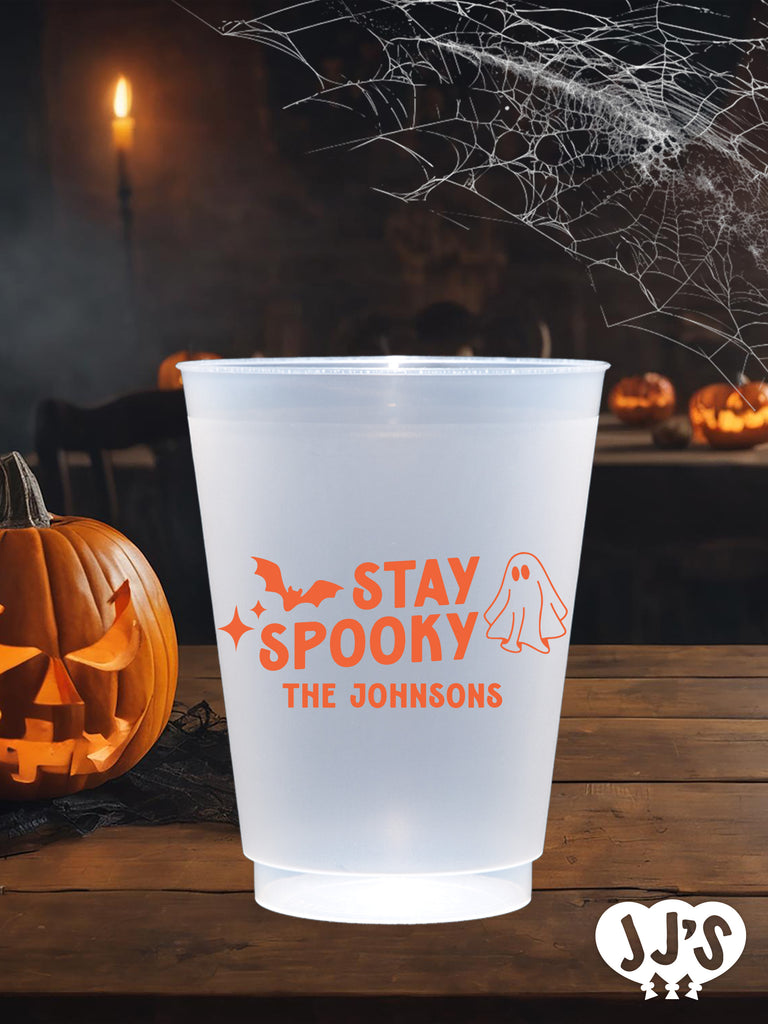 Stay Spooky Personalized Halloween Frosted Cups