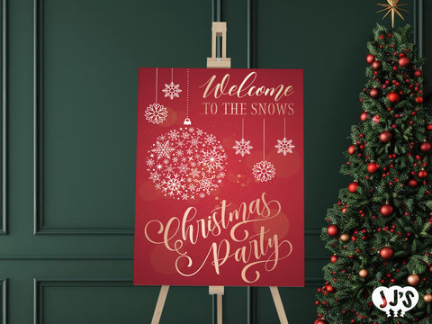 Welcome to the Christmas Party Welcome Sign