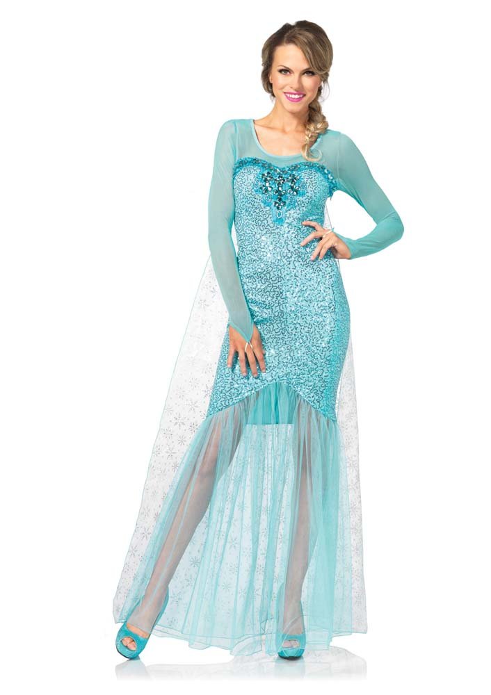 Adult Elsa Fantasy Snow Queen Costume - JJ's Party House: Birthday, Balloons & Custom Party Favors