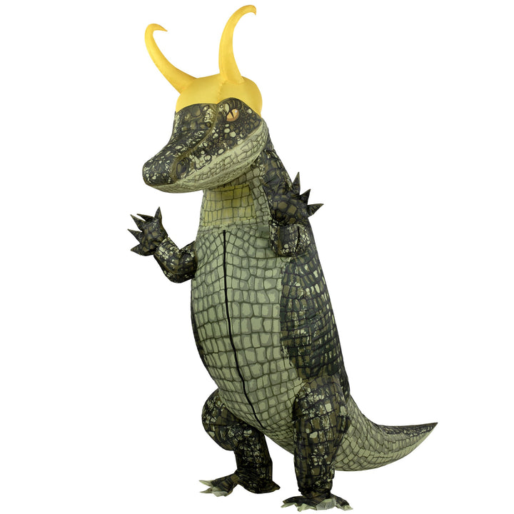 Alligator Loki Inflatable Costume - Adult One Size - JJ's Party House