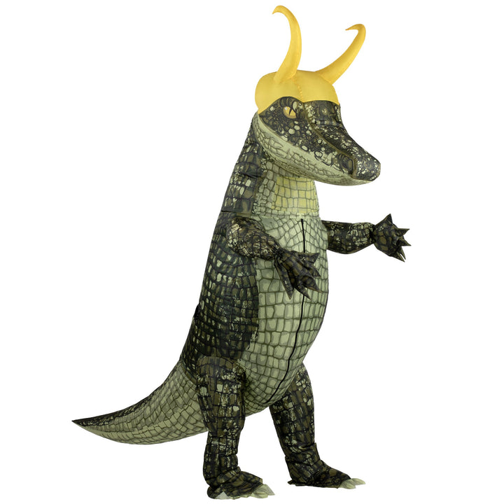 Alligator Loki Inflatable Costume - Adult One Size - JJ's Party House